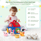 Barn with Stuffed Farm Animals