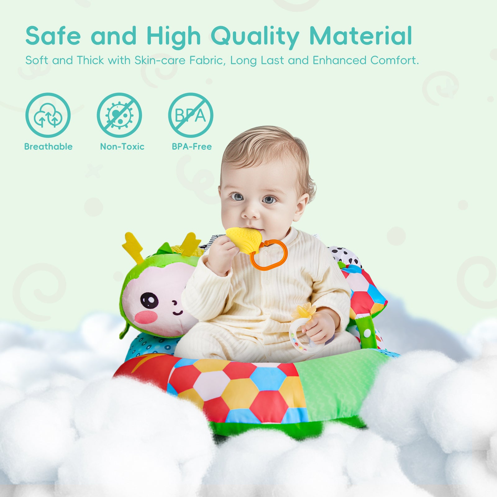 3-in-1 Tummy Time Pillow for Baby