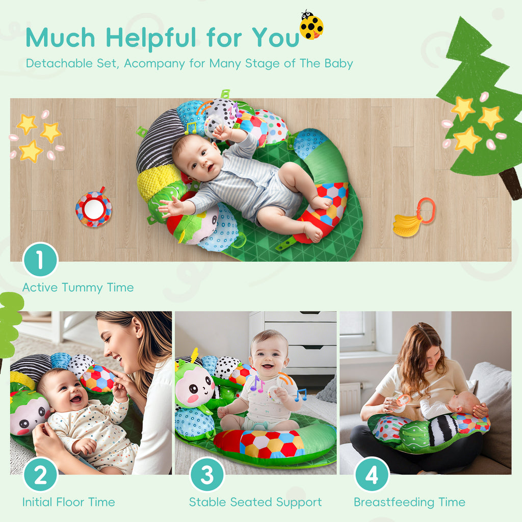 3-in-1 Tummy Time Pillow for Baby
