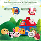 Barn with Stuffed Farm Animals